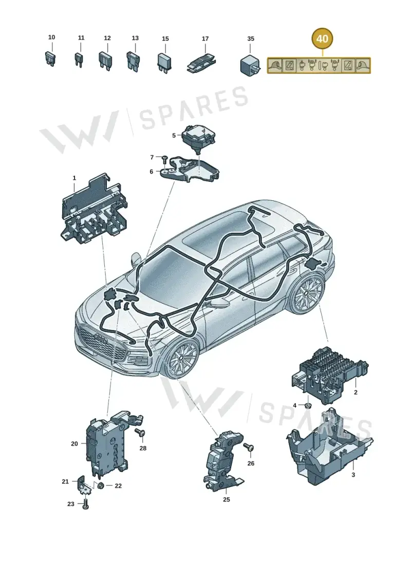 9J1010571D — Audi Q6 e-tron (2023-) diagram f5s971805, position 40