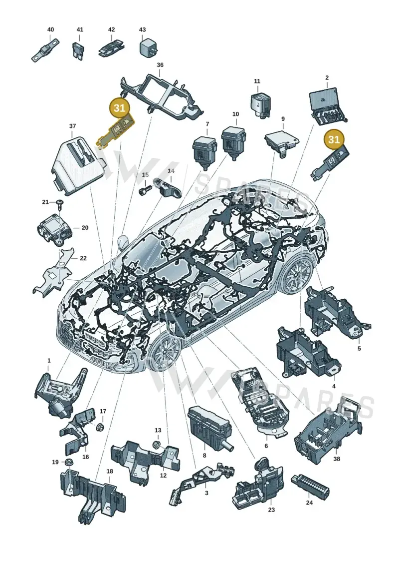 9J1010571D — Audi A5 Limo 2.0 (2024-) diagram 8wh971805, position 31