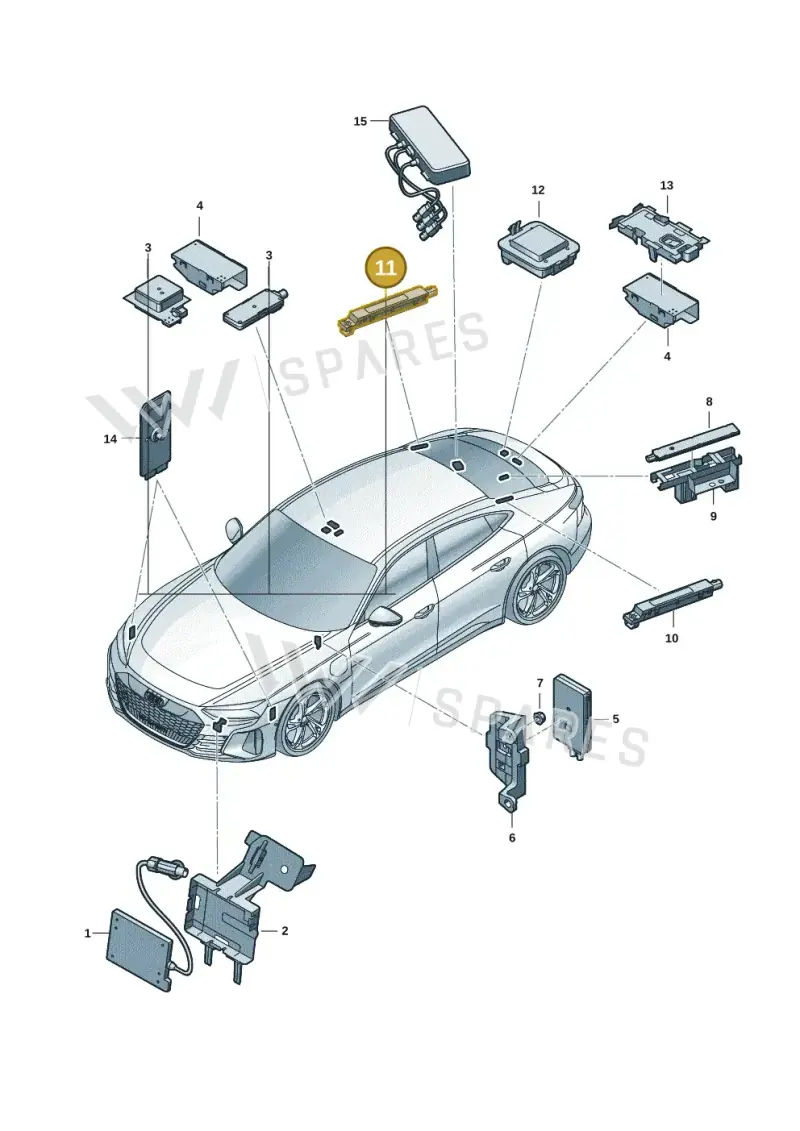 9J1035225 — Audi RS e-tron GT (2020-2020) diagram 4j1035100, position 11