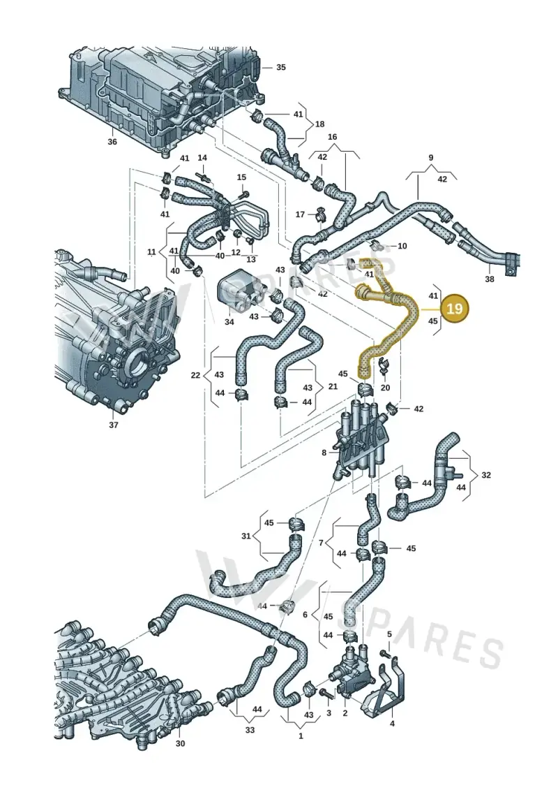 9J1121444 — Audi RS e-tron GT (2020-2020) diagram 4j1121050, position 19