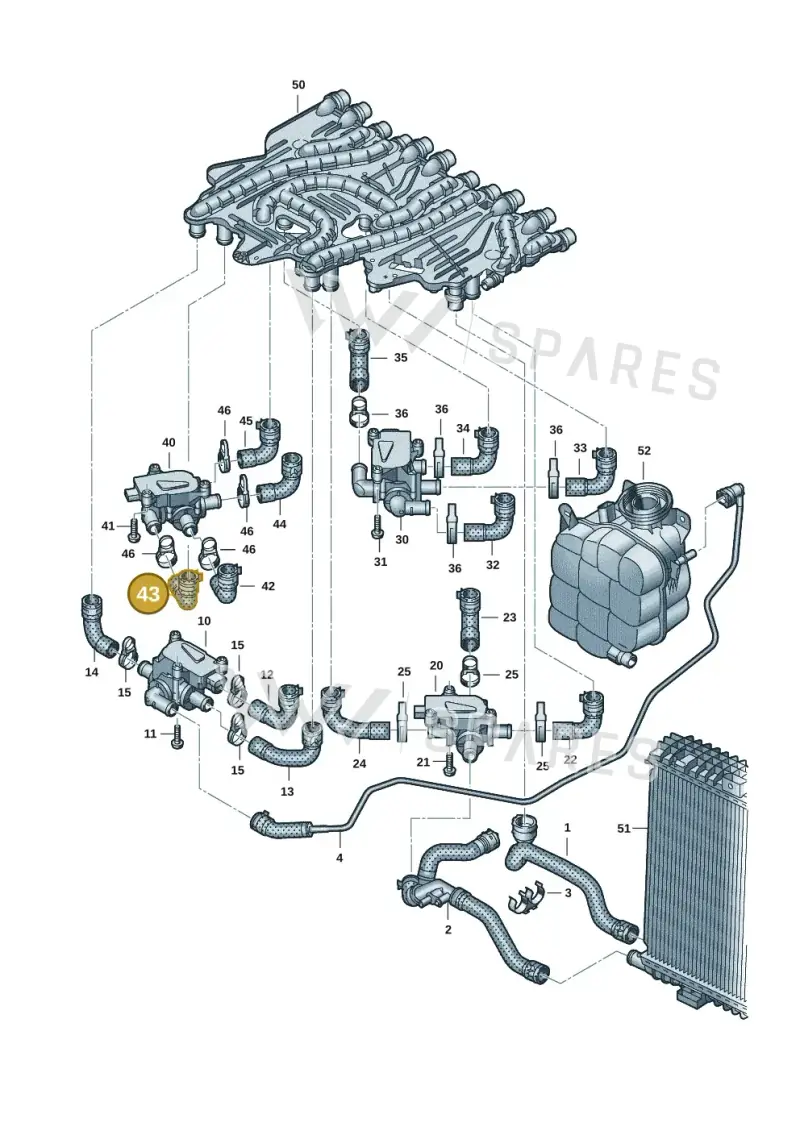9J1121637 — Audi RS e-tron GT (2020-2020) diagram 4j1121000, position 43