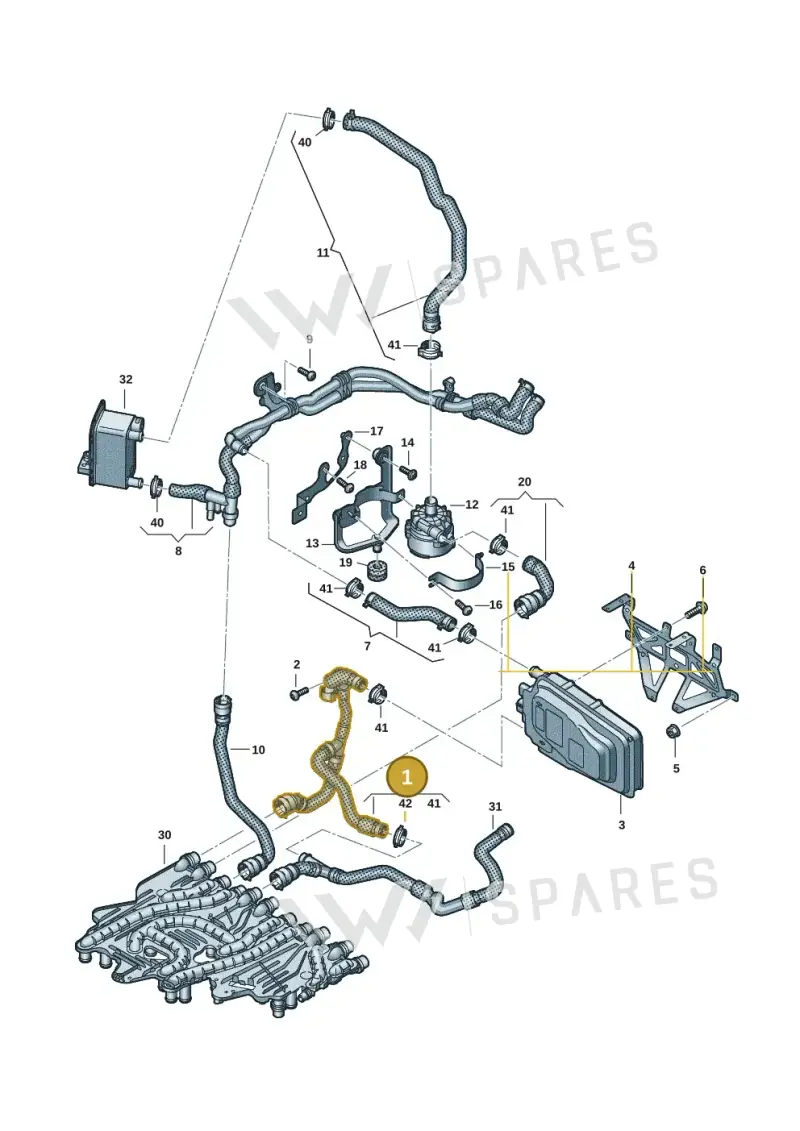 9J1122058 — Audi RS e-tron GT (2020-2020) diagram 4j1121030, position 1