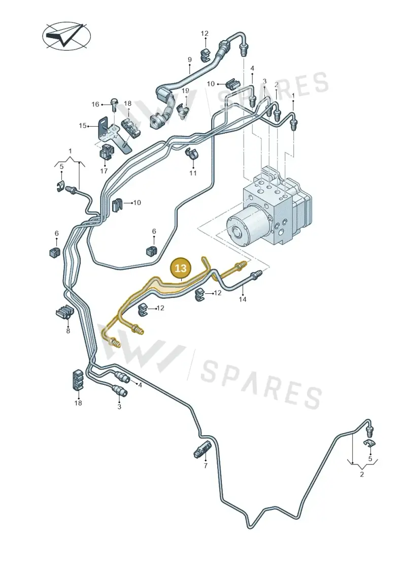 9J1614741C — Audi RS e-tron GT (2020-2020) diagram 4j1611020, position 13