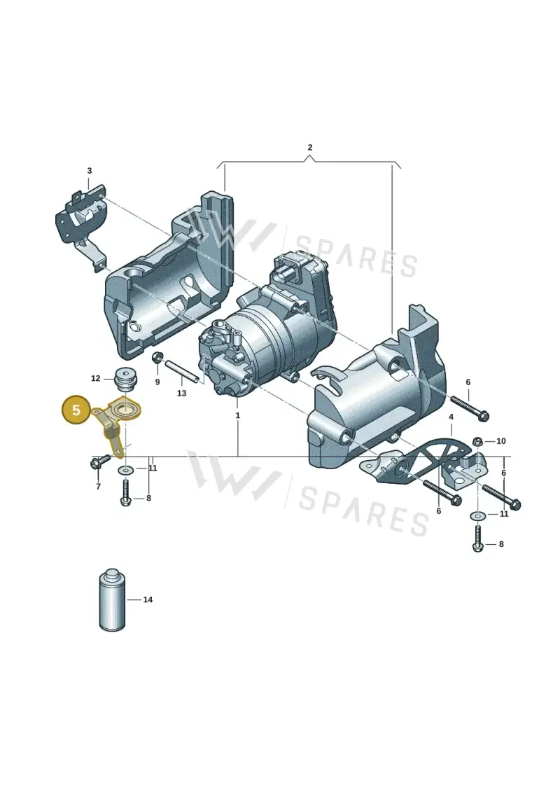 9J1816570B — Audi RS e-tron GT (2020-2020) diagram 4j1260300, position 5