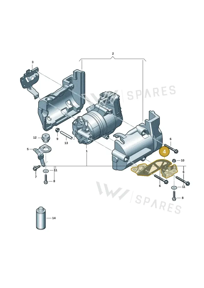 9J1820905B — Audi RS e-tron GT (2020-2020) diagram 4j1260300, position 4