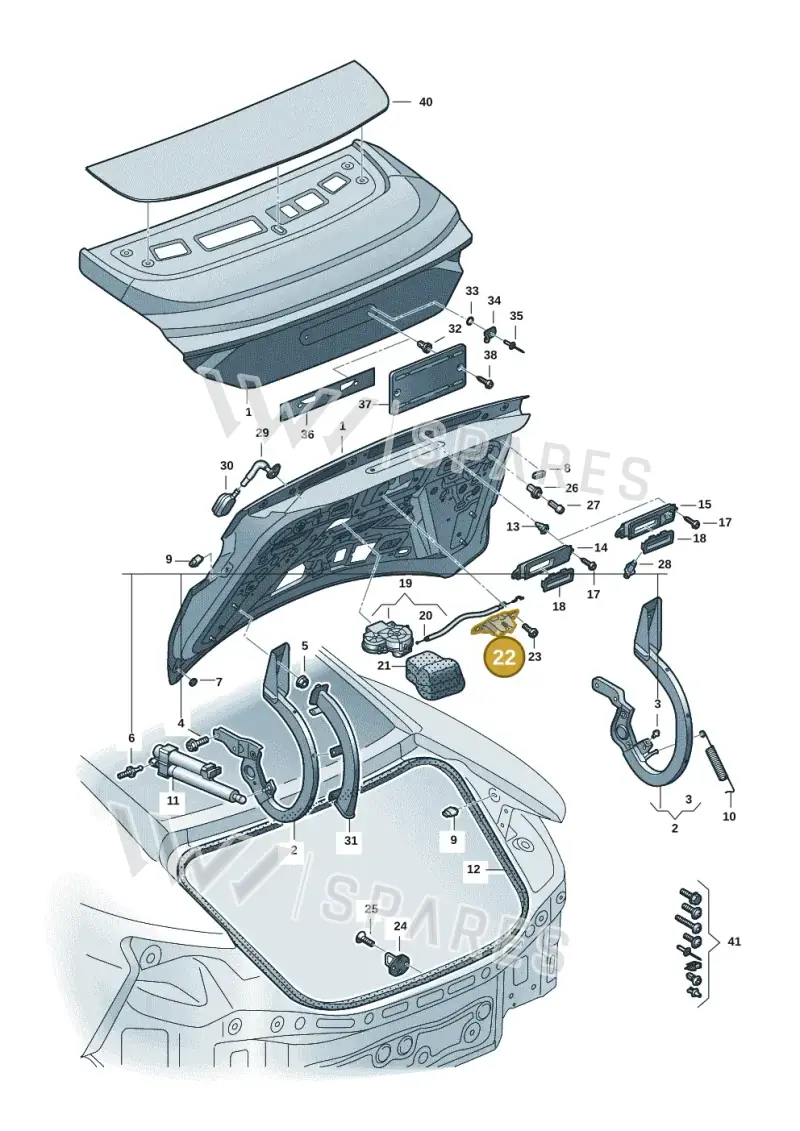 9J1827447 — Audi RS e-tron GT (2020-2020) diagram 4j1827000, position 22