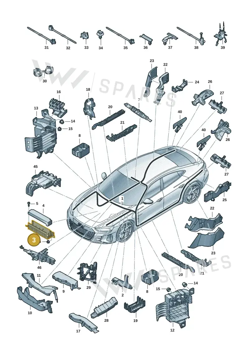 9J1907583 — Audi RS e-tron GT (2020-2020) diagram 4j1971800, position 3