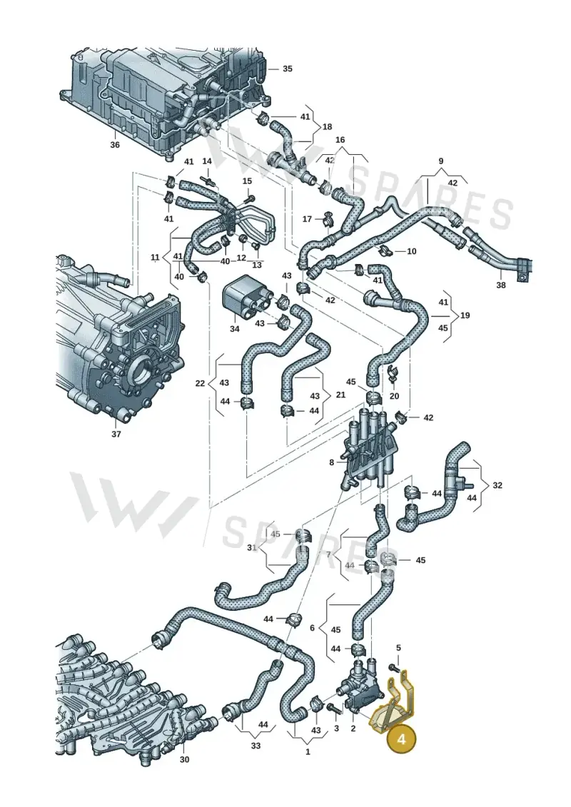 9J1963213A — Audi RS e-tron GT (2020-2020) diagram 4j1121050, position 4