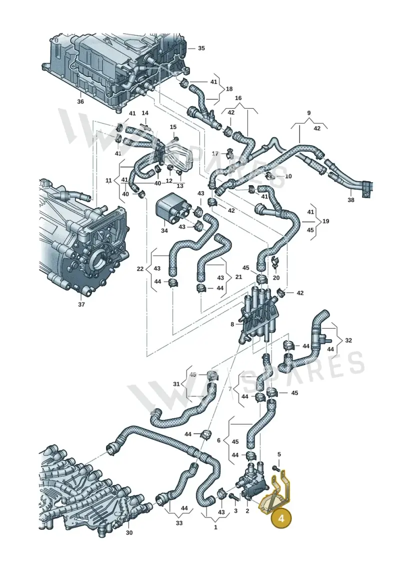 9J1963213 — Audi RS e-tron GT (2020-2020) diagram 4j1121050, position 4
