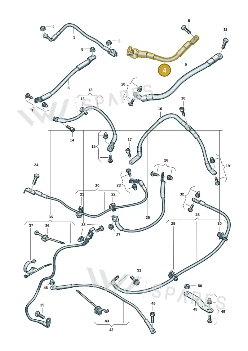 9J1971237A — Audi RS e-tron GT (2020-2020) diagram 4j1972000, position 4