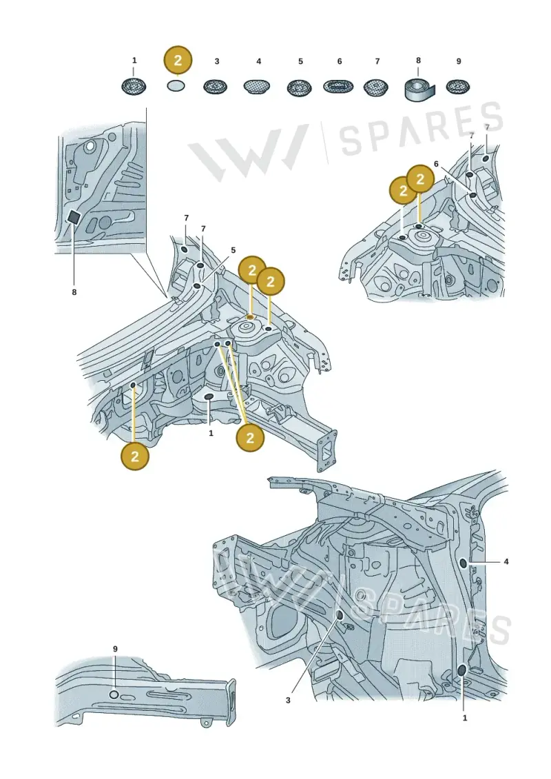 AKL44830004 — Audi RSQ3 Sportback (2019-2024) diagram 597803035, position 2