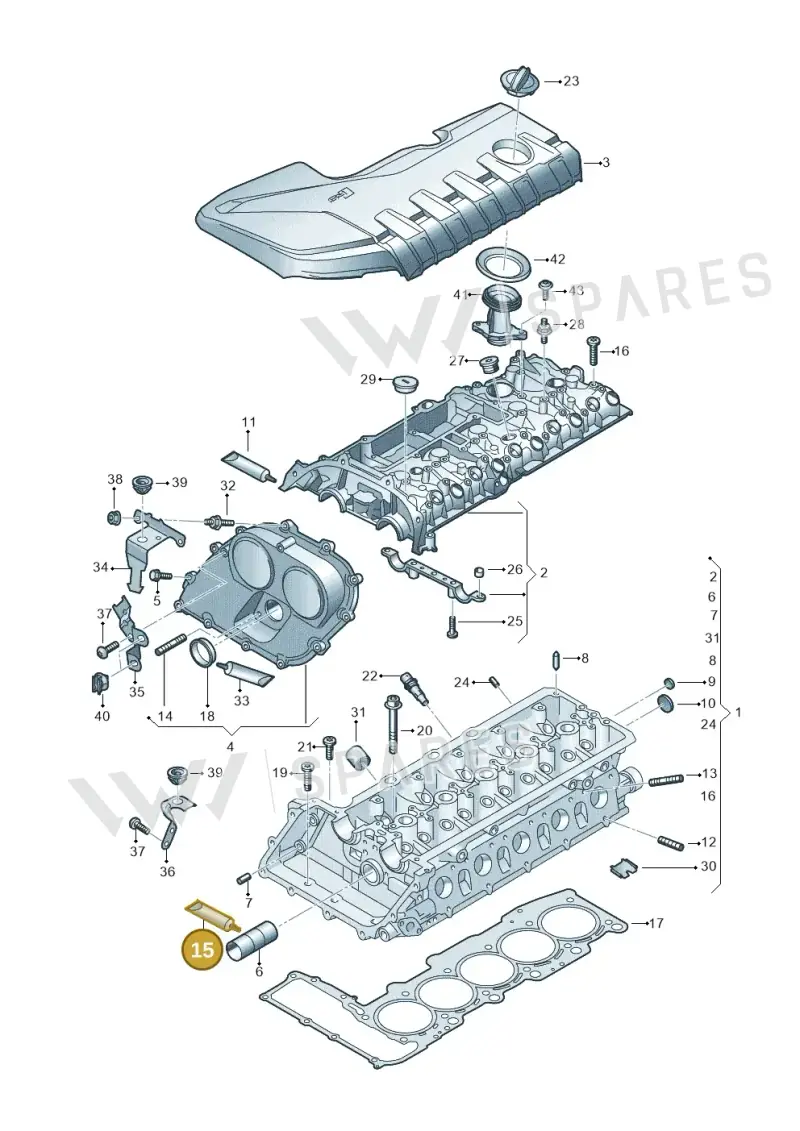 D000600A2 — Audi RS3 Limousine (2017-2020) diagram 898103300, position 15