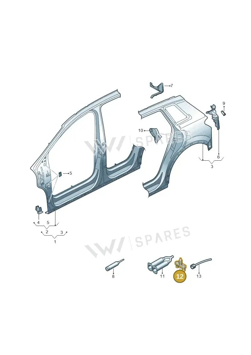 D002003 — Audi Q4 Sportback (2021-2022) diagram 89a809050, position 12