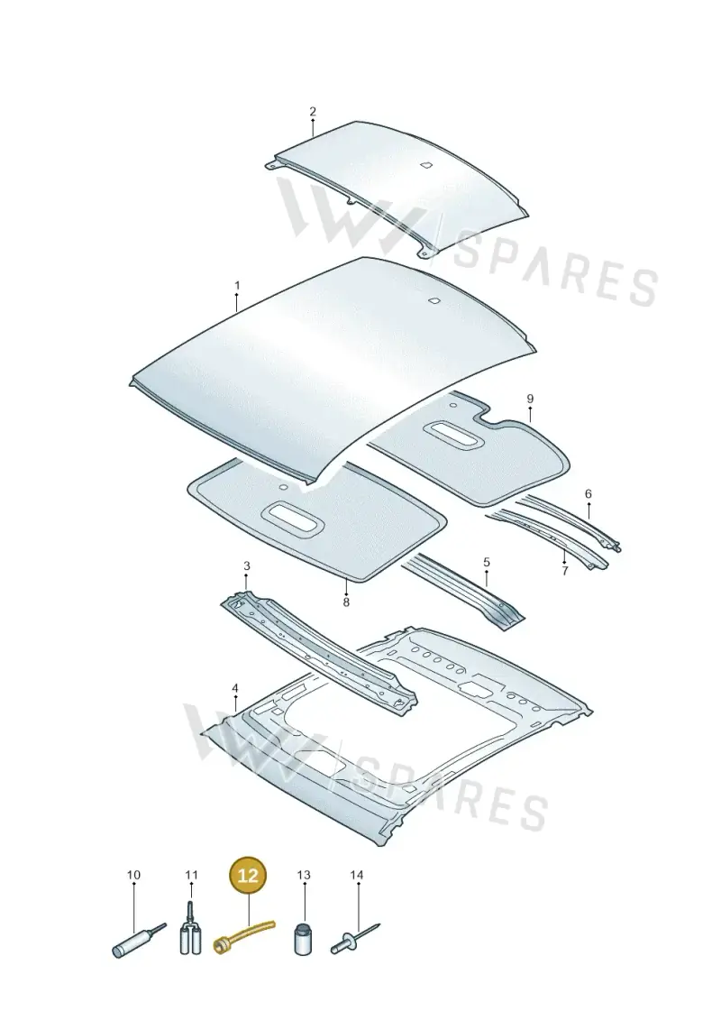 D003003 — Audi RS7 Sportback (2019-) diagram 435817000, position 12