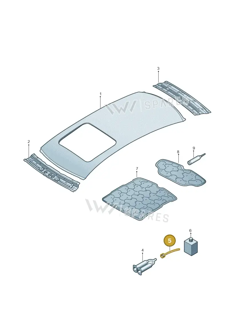 D003003 — Audi A4 2.0 (2015-2019) diagram 849817000, position 5