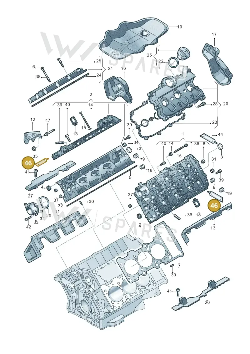 D154100A1 — Audi A5/S5 Coupe       08> (2007-) diagram 711103270, position 46