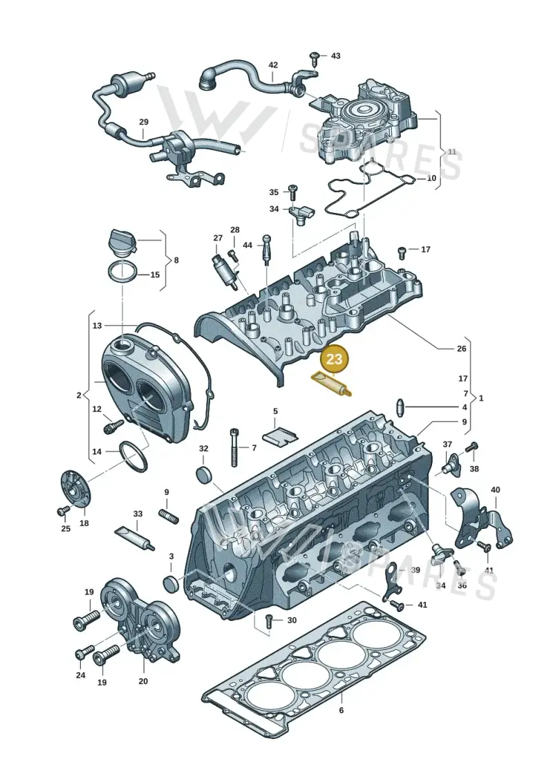D154103A1 — Audi A3 Sportback (2019-2021) diagram 596103035, position 23