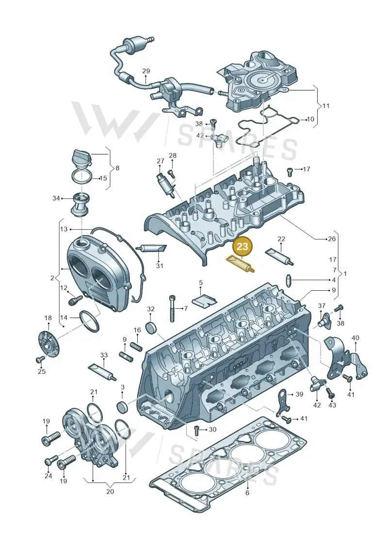 D154103A1 — Audi Q3 quattro (2018-2019) diagram 863103520, position 23