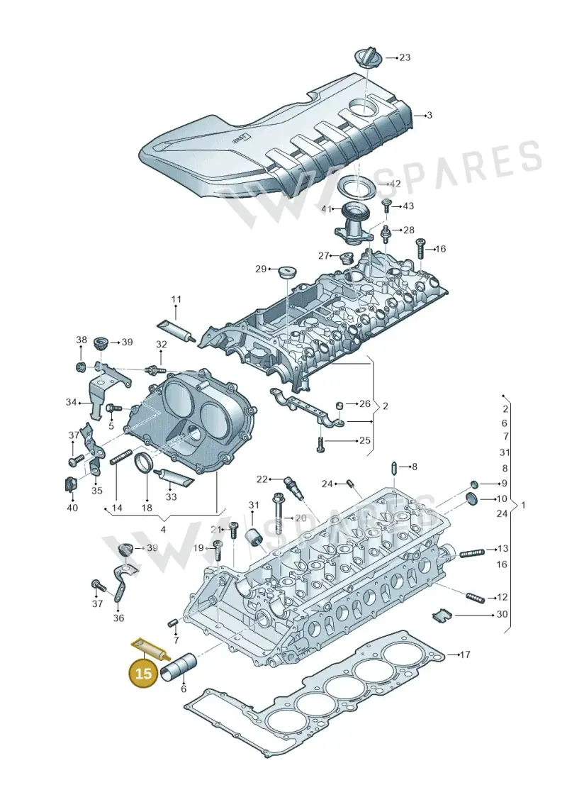 D154108A2 — Audi RSQ3 Sportback (2019-2024) diagram 898103300, position 15