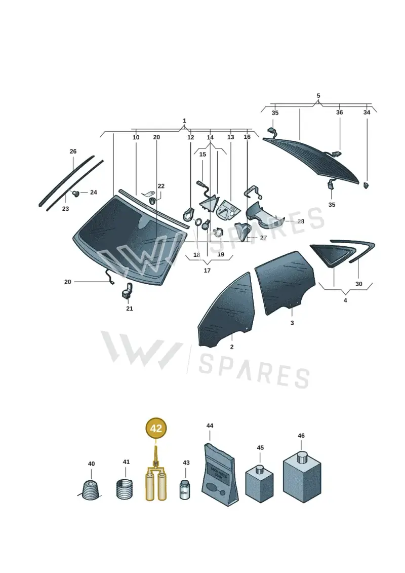 D169300M2 — Audi A5 Limo 2.0 (2024-) diagram 8wh845000, position 42