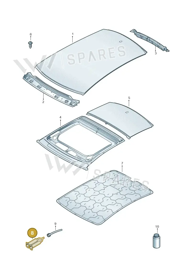 D190M00A3 — Audi RSQ3 Sportback (2019-2024) diagram 597817010, position 8