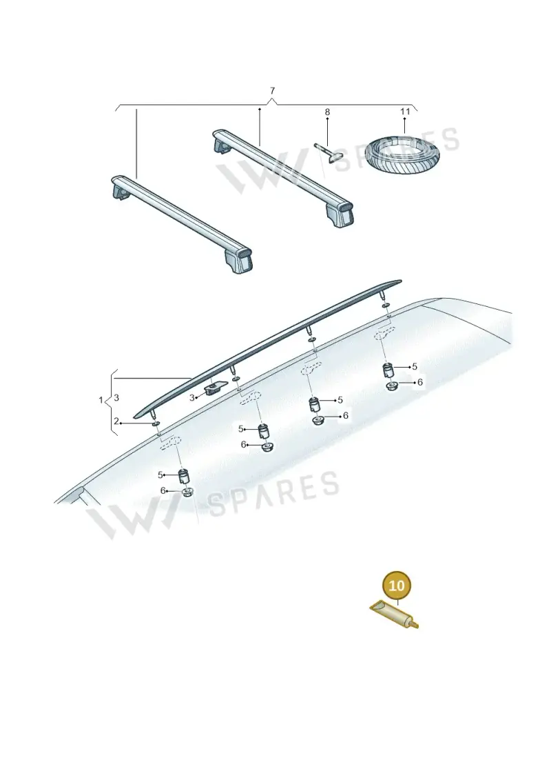 D197300A2 — Audi RS Q8 Quattro (2019-) diagram 429860050, position 10