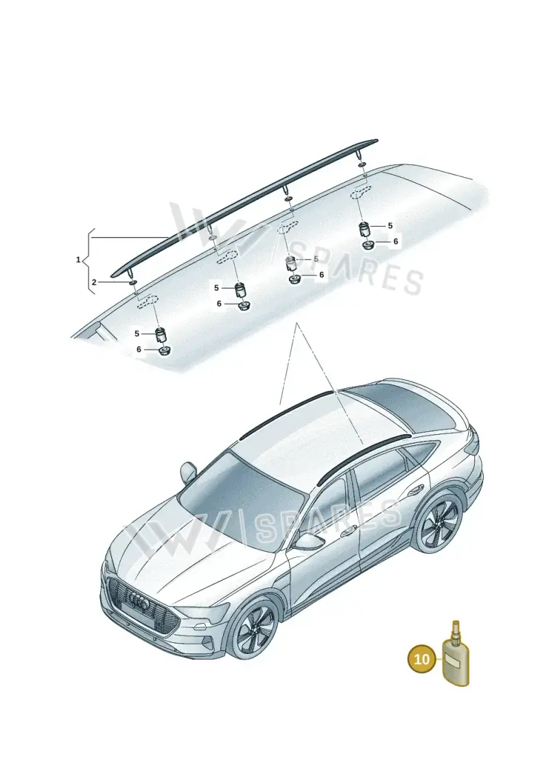 D197300A2 — Audi Q6 e-tron (2023-) diagram f5s860500, position 10