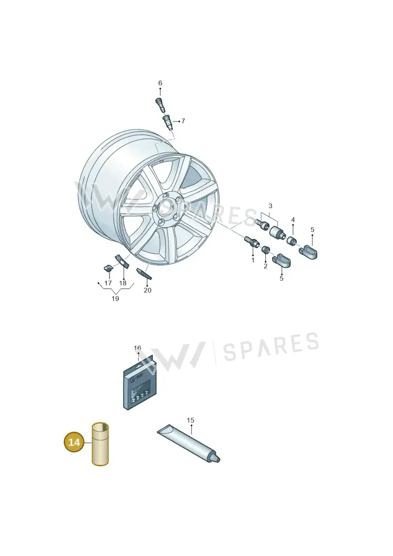 D322100M2 — Audi A1 sportback 1.0 (2018-) diagram 745601200, position 14