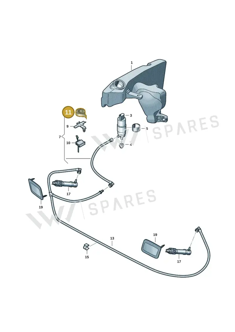 D373125A2 — Audi Q3 quattro (2018-2019) diagram 597955045, position 11