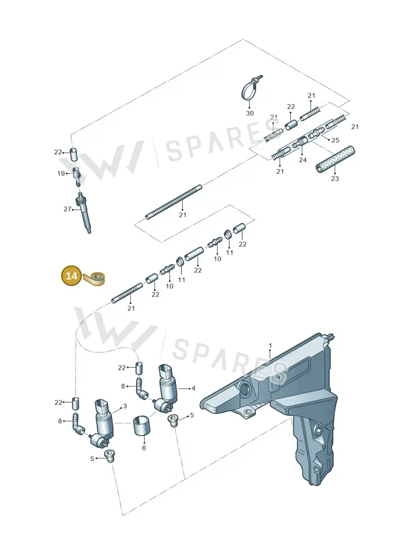 D373125A2 — Audi RS7 Sportback (2019-) diagram 435955200, position 14
