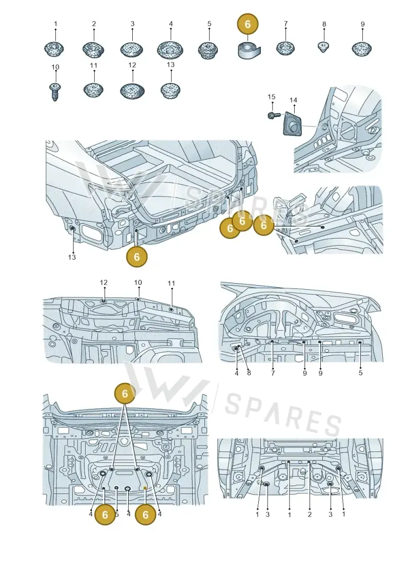 D437S40A1 — Audi RS6 Avant (2019-) diagram 430803036, position 6