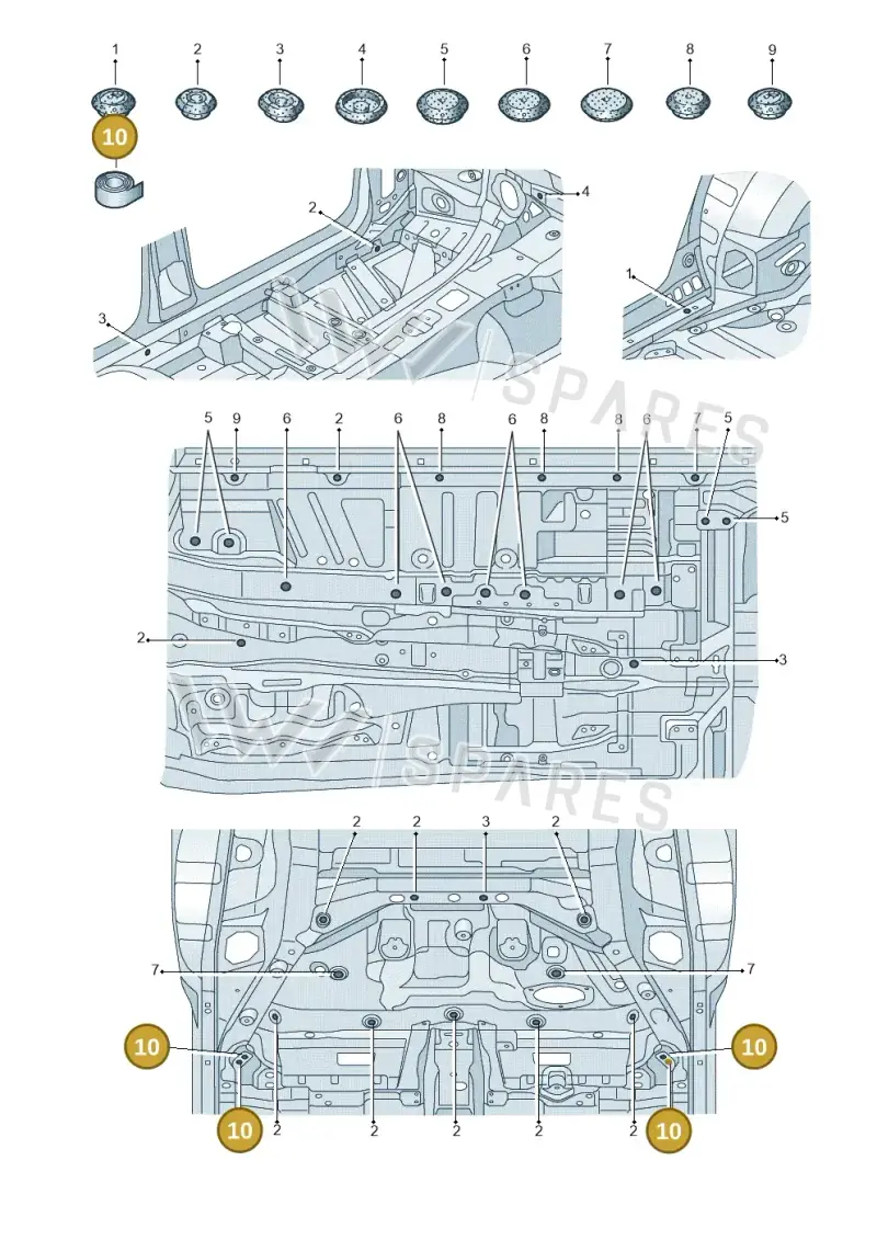D437S40A1 — Audi RS7 Sportback (2019-) diagram 435803350, position 10