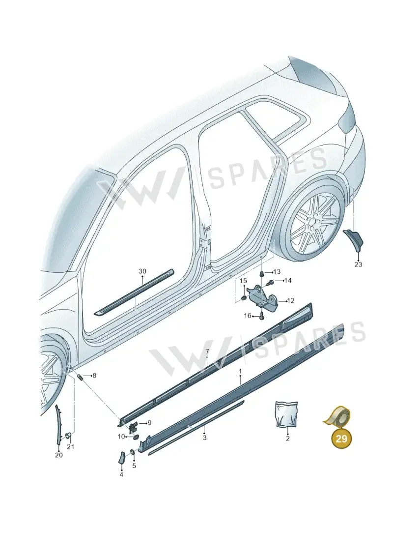 D438515A1 — Audi RS3 Limousine (2017-2020) diagram 853853000, position 29