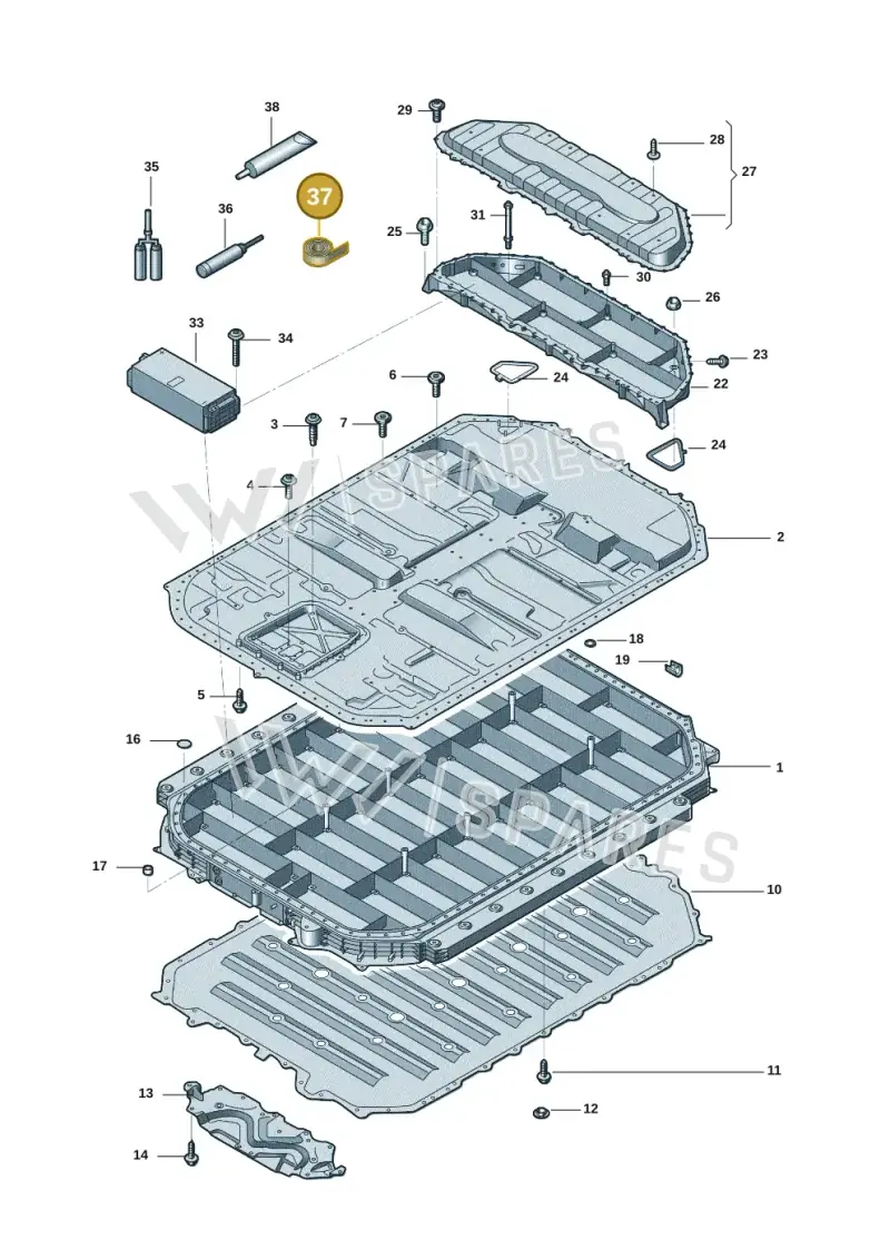 D450P00M2 — Audi E-tron (2020-2023) diagram 4kc915538, position 37