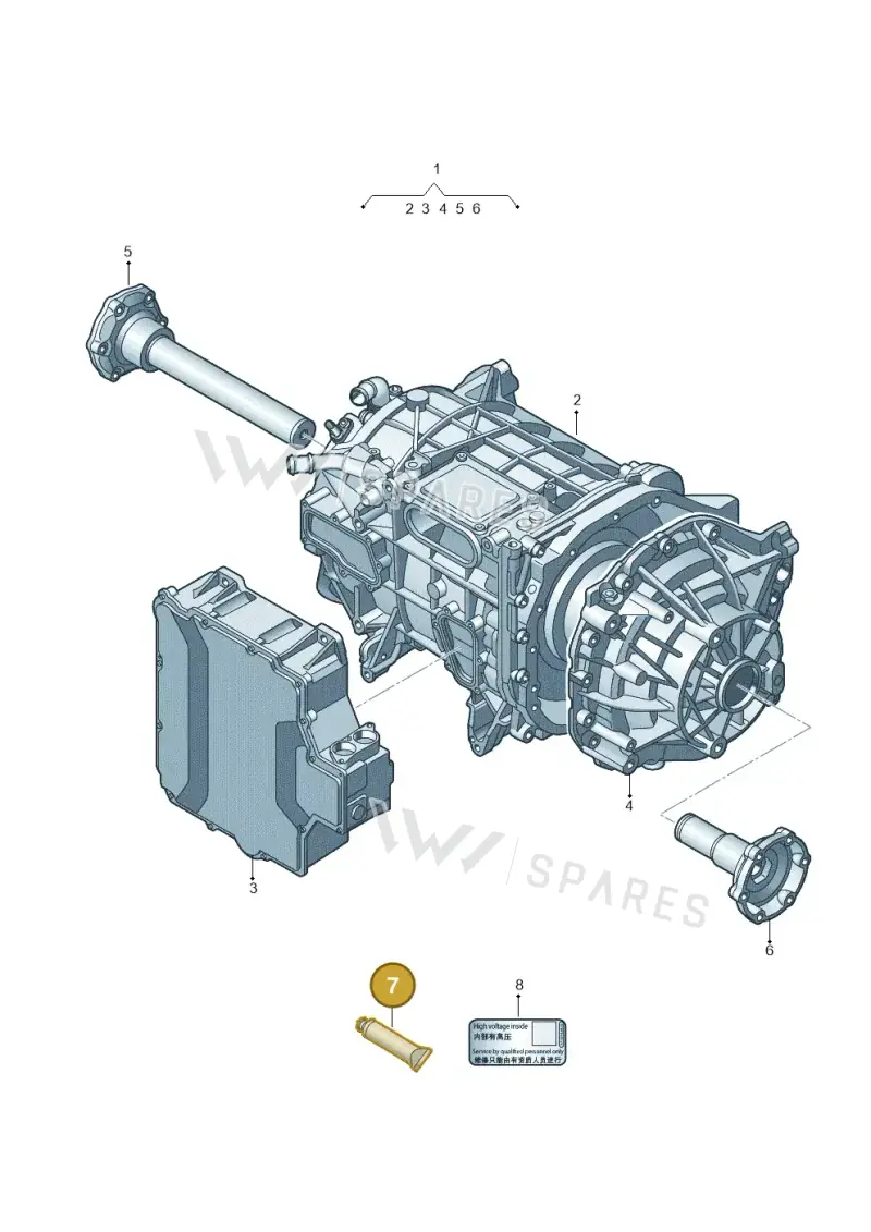 D454306A1 — Audi Q8 e-tron (2018-2020) diagram 586100550, position 7