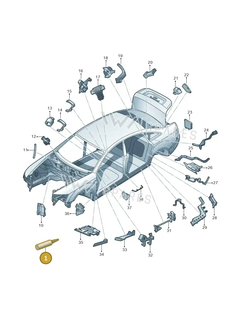 DA180A00A2 — Audi A4                08> (2007-) diagram 448800900, position 1