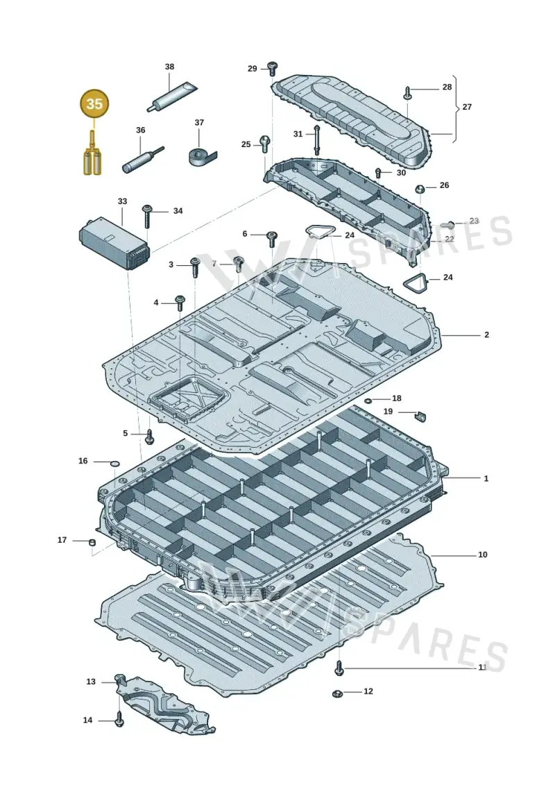 DG00020M2 — Audi E-tron (2020-2023) diagram 4kc915538, position 35