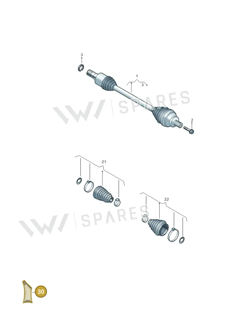 G052133A2 — Audi Q4 Sportback (2021-2022) diagram 10a501015, position 30