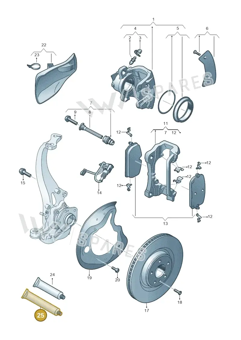 G052150A2 — Audi A5 Limo 2.0 (2024-) diagram 8wy615030, position 25