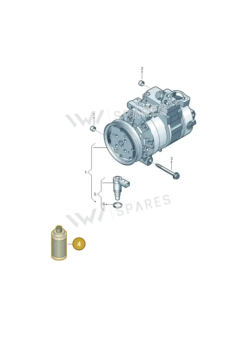 G052300A2 — Audi A1 sportback 1.0 (2018-) diagram 592260100, position 4