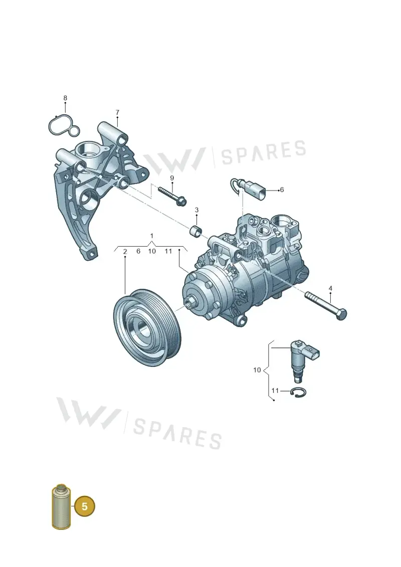 G052300A2 — Audi Q8 Quattro 3,0 (2018-) diagram 788260100, position 5