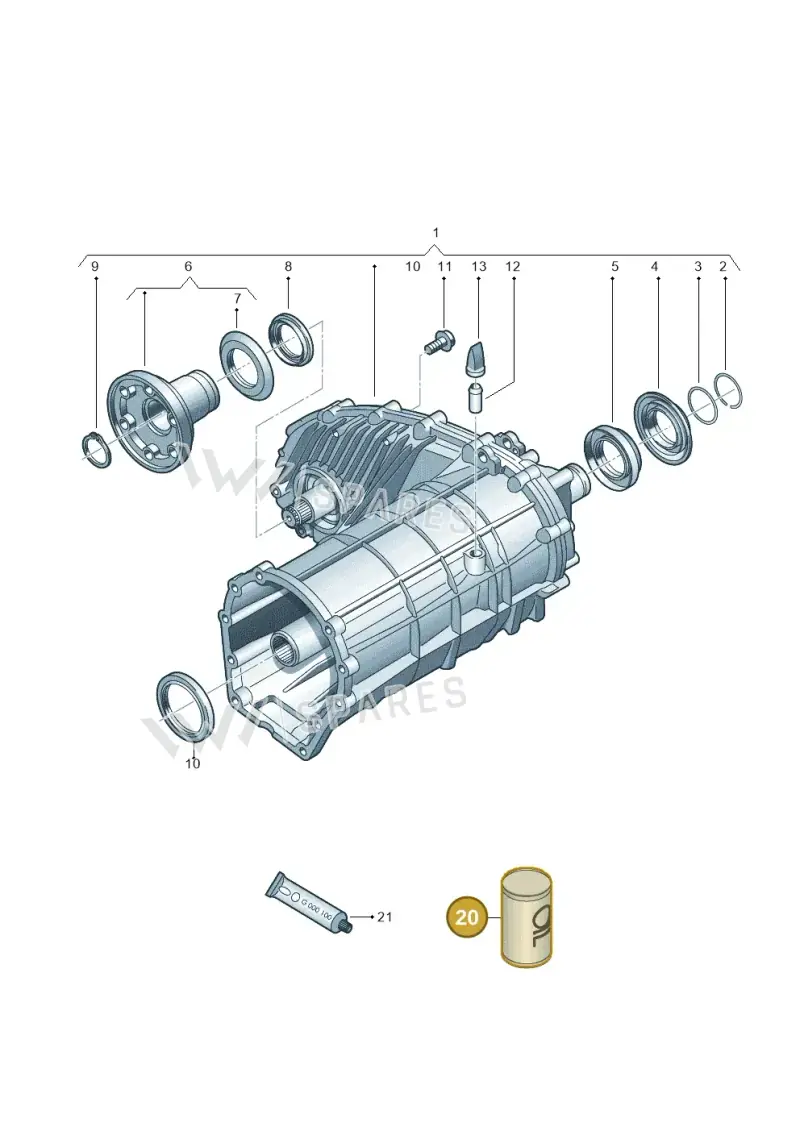 G052536A2 — Audi Q7 qu. 3.0 TDI (2009-2015) diagram 675341120, position 20