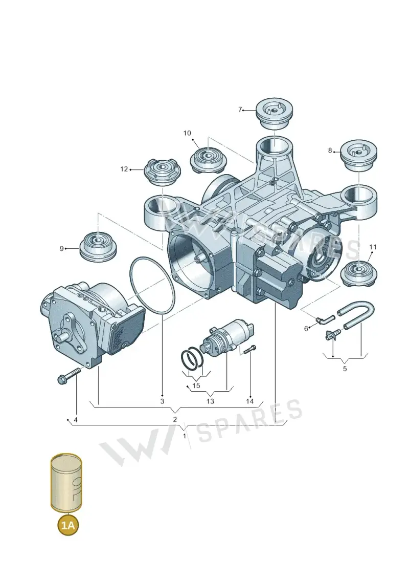 G052580A2 — Audi Q3 quattro (2018-2019) diagram 597525000, position 1A