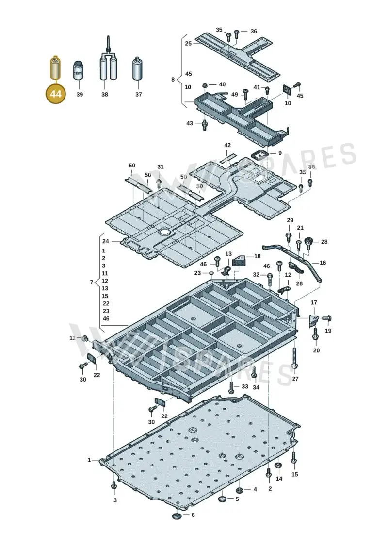 G055172A1 — Audi RS e-tron GT (2020-2020) diagram 4j1915520, position 44