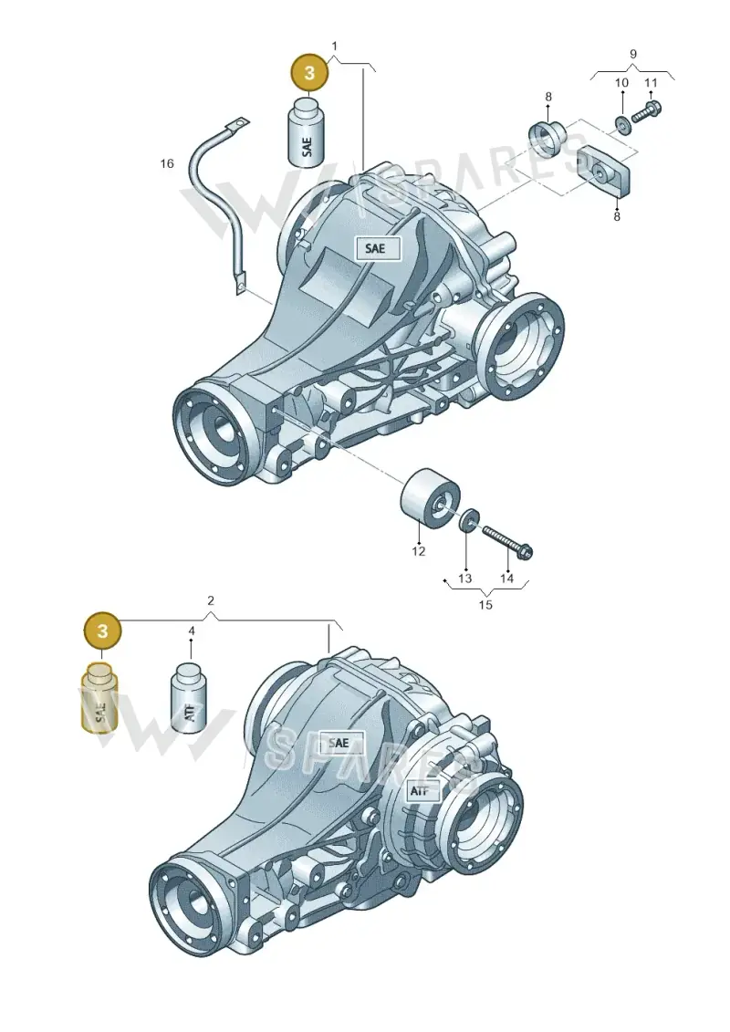 G055190A2 — Audi Q5 qu. 2.0 TDI (2012-2017) diagram 751500110, position 3