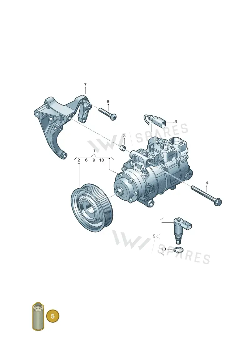 G055535M2 — Audi RS6 Avant (2019-) diagram 849260250, position 5