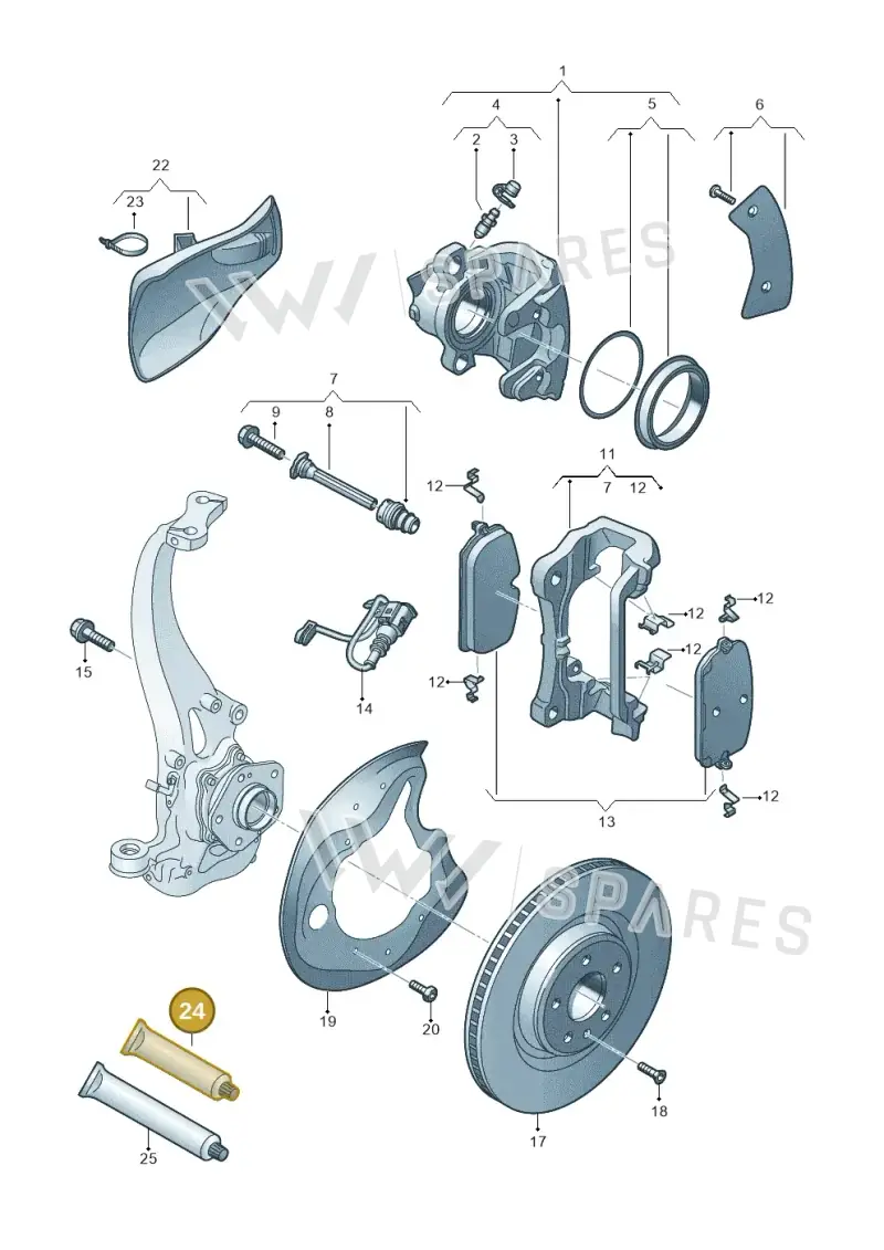 G055565A1 — Audi A5 Limo 2.0 (2024-) diagram 8wy615030, position 24