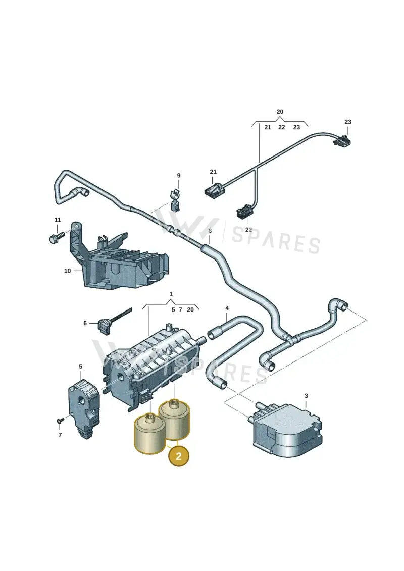 G080701A1 — Audi A8 (2017-2025) diagram 838819015, position 2