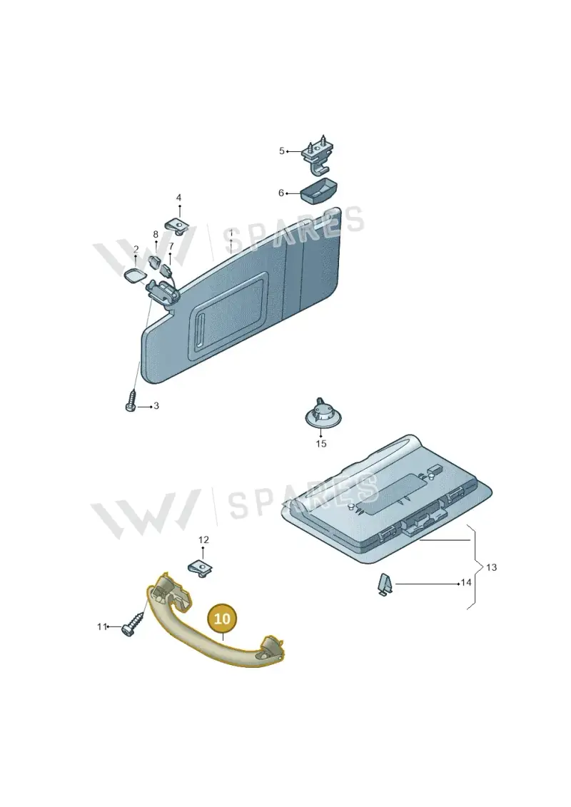 L4H000024KCE3 — Audi A8 (2013-2018) diagram 771857500, position 10