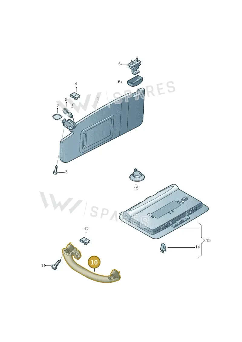 L4H000024QCE3 — Audi A8 (2013-2018) diagram 771857500, position 10